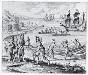 Commerce anglais avec les Indiens des Antilles, d